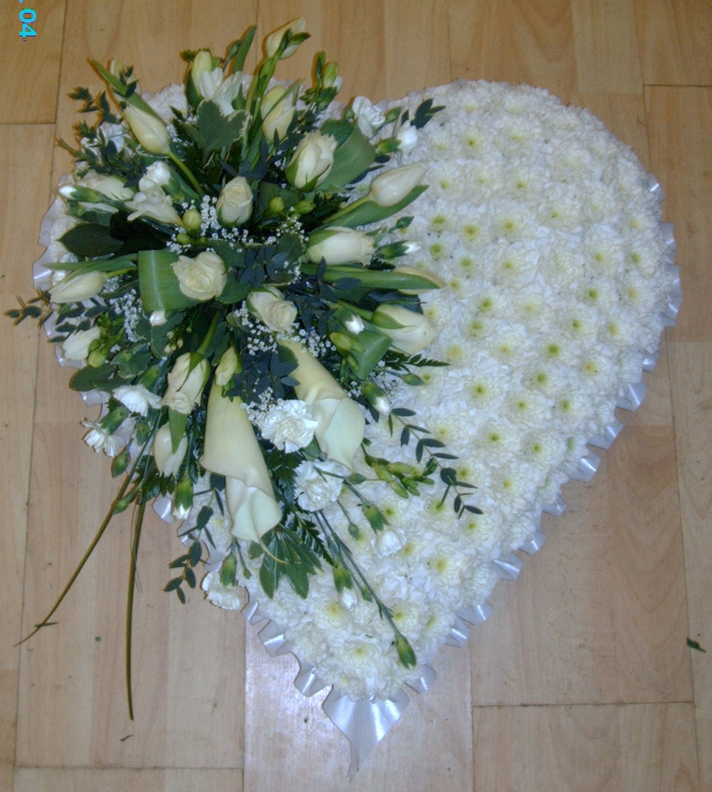 Classic white heart from the 'Sylvia' collection